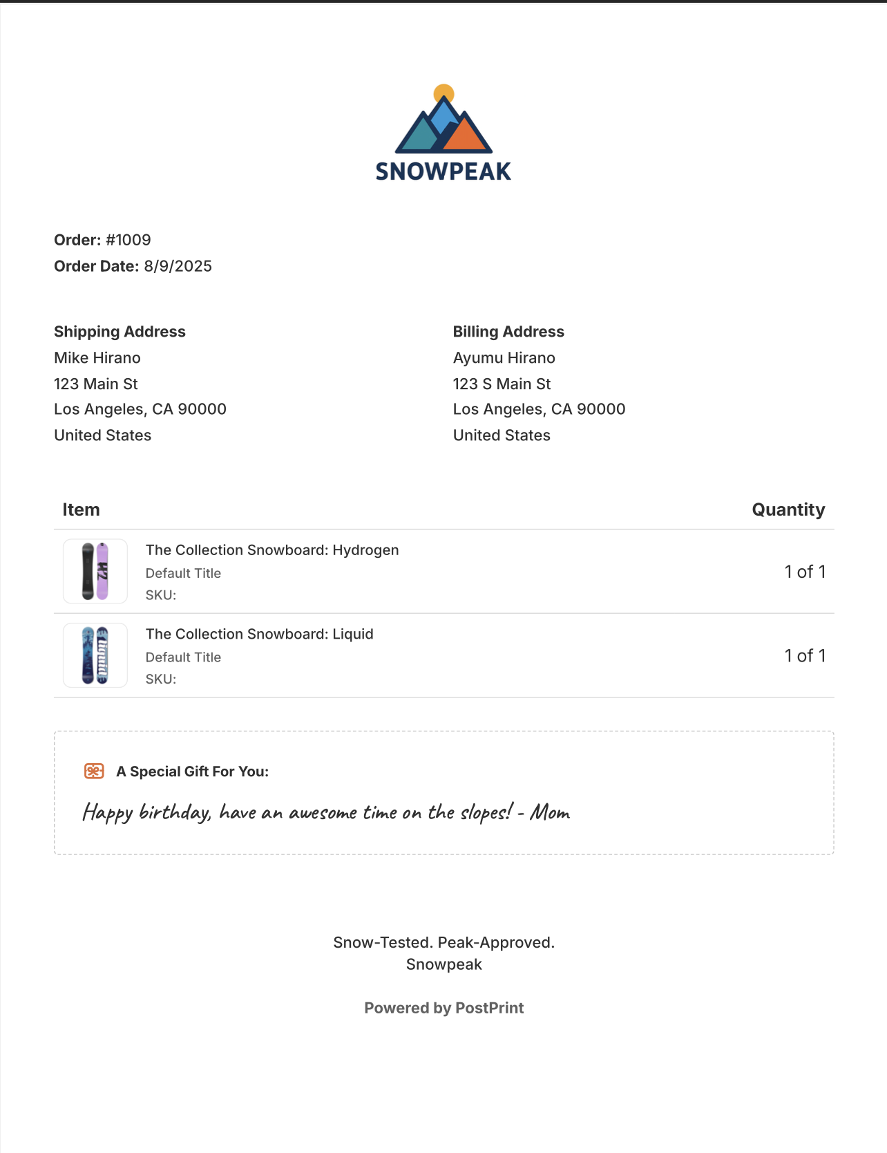 PostPrint editor preview